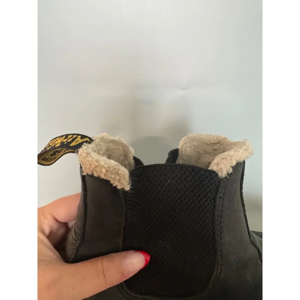 Dr. Martens Leonore Black Leather Lined Chelsea Boots Womens 10 Mens 9 (UK 8) B